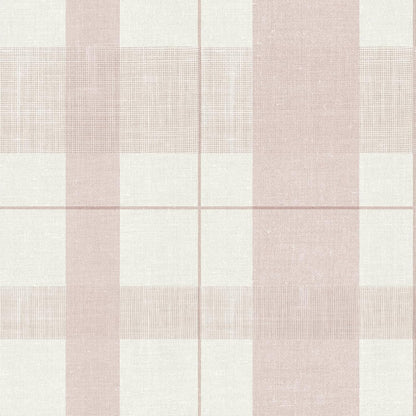 Timeet Modern Peel and Stick Wallpaper Pink Boho Contact Paper Plaid Wallpaper Waterproof Self Adhesive Removable Textured Wall Paper for Bedroom Bathroom Cabinets Wall Decor Vinyl 17.3" x 80"