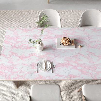 CHIHUT Pink Marble Peel and Stick Wallpaper Self Adhesive Marble Contact Paper for Countertops Waterproof Bathroom Kitchen Counter Contact Paper 12"x100" Countertop Vinyl Wrap for Furniture Cabinets