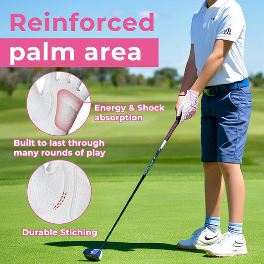 AIGEVTURE Golf Gloves Kids Junior Toddlers Left Hand Children's Premium Youth Golf Gloves Boys Girls