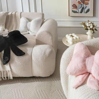 Bow Pillow Throw Pillows Butterfly Shaped Decorative Cute Pillows for Bed Sofa Cute Home Decor,Pink 10 * 8inch