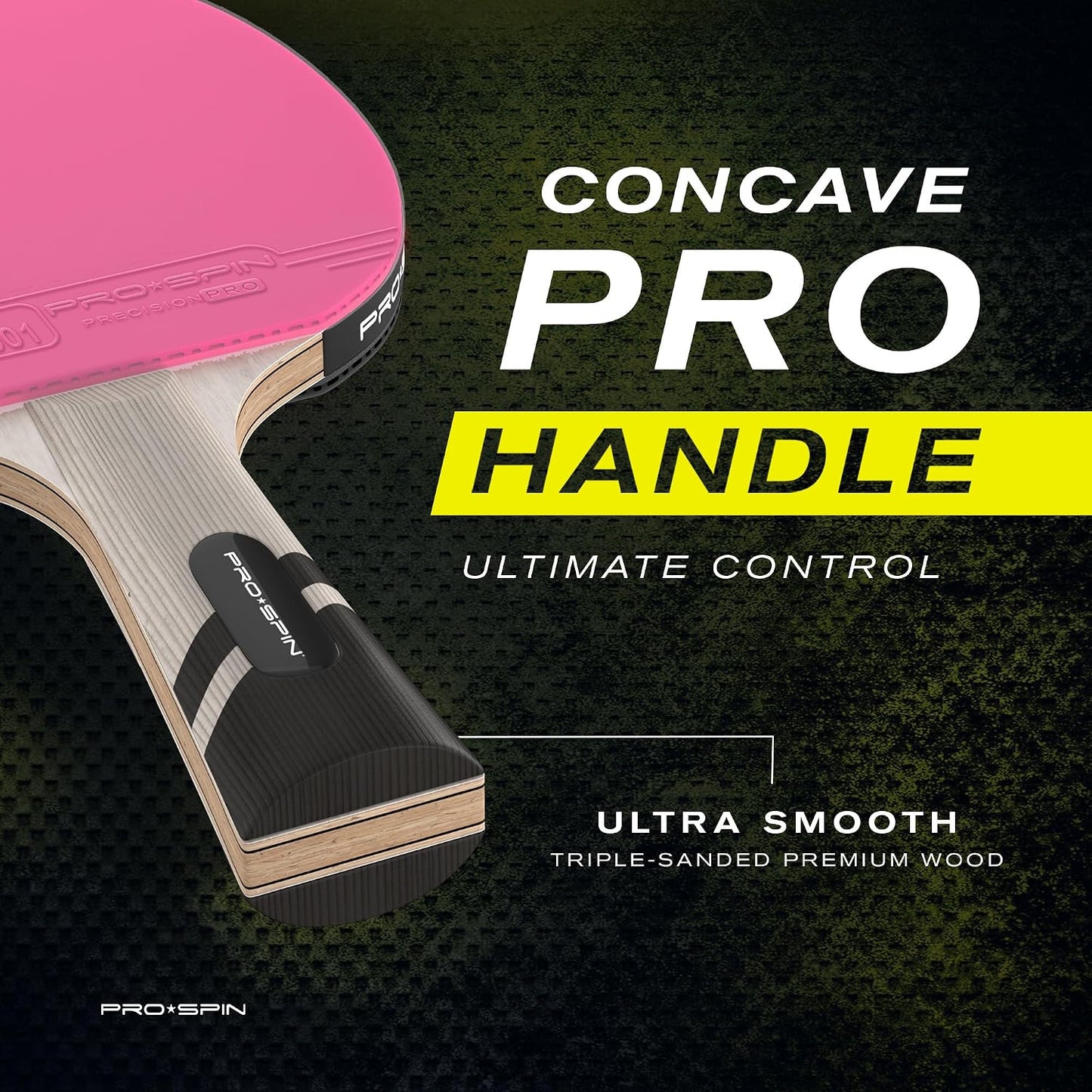 PRO-SPIN Ping Pong Paddles – ITTF Approved Professional Table Tennis Rackets with Carbon Fiber for Superior Control | 7-Ply Blade, Premium Rubber, 2.0mm Sponge