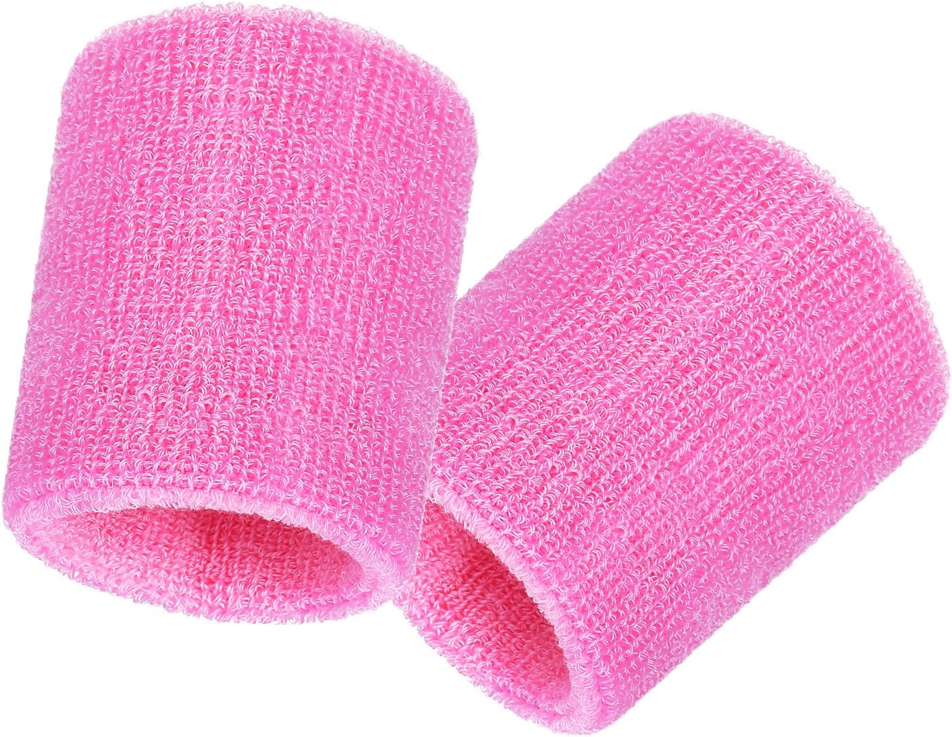 Bememo 12 Pcs Wristbands Sweatband for Women Men, Neon 80s Sport Wrist Bands for Baseball Basketball Football Tennis Soccer Team Gymnastics Spirit Absorbent Sweatbands