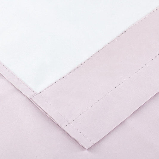Diamond Home Linens Thermal Insulated 100% Blackout Rod Pocket Top Window Curtain Valance (52" Wide x 18" Long, Light Pink)
