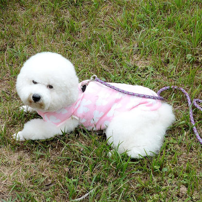 New Various Pet Cat Dog Soft Padded Vest Harness Small Dog Clothes Pink Bow S, Model: BFL049-Pink-S