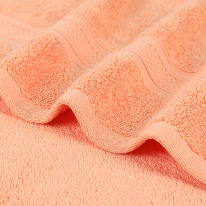 Superior Cotton 3-Piece Towel Set, Zero Twist, Quick Dry, Home Essentials, Shower, Spa, Luxury Plush Soft Absorbent Towels, Includes 1 Bath, 1 Hand, 1 Washcloth/Face Towel, Solid, Peach