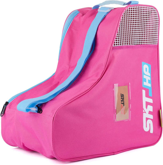 Roller Skate Bag with Adjustable Shoulder Strap for Kids and Adults to Hold Inline Skates and Knee Pads