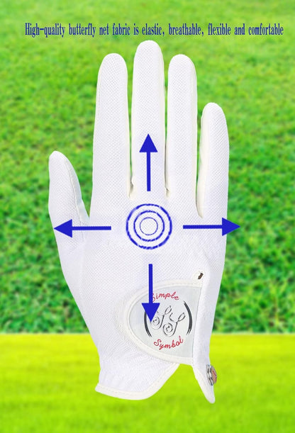 Women's RainGrip Golf Glove Two Pack, Hot Wet Weather Comfort, Four Colors to Choose from Pink/Sky/White/Green