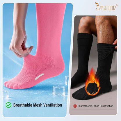 JASGOOD Baseball Softball Socks and Belt Combo Set 3 for Youth Adult Soccer Football Socks
