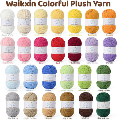 Fluffy Chenille Yarn for Crocheting, Baby Yarn for Crocheting Soft, 4 Pack of 100g/3.52oz Velvet Amigurumi Yarn, Fingering Weight Yarns for Crocheting Baby Blankets、DIY Craft.(4 Pink)