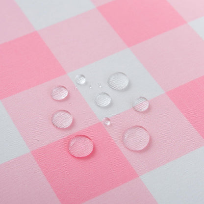Pink Gingham Tablecloth Rectangle Table 60" X 120" - Oblong Polyester Pink and White Checkered Plaid Table Cover Reusable Water Resistant for Spring Valentine Summer Holiday Picnic Dinner Décor