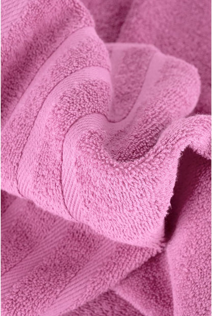 Hotel and Spa Quality 6 Piece Bath Towel Set 2 Bath Towel 2 Hand Towel 2 Washcloth Soft 100% Turkish Cotton Pink