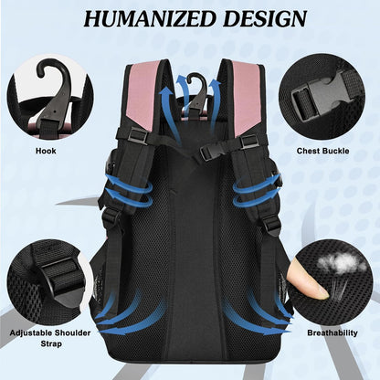 LARIPOP Basketball Backpack Large Basketball Bag with Ball Holder & Shoe Compartment for Adults Men Women