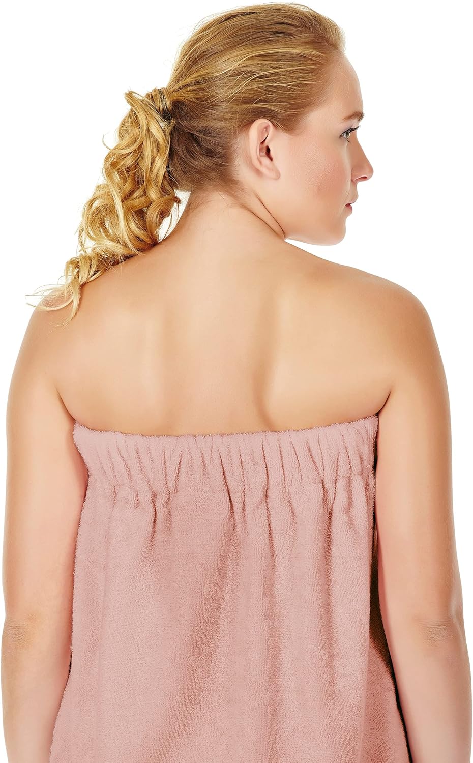 Arus Women's Bathrobe GOTS Certified Organic 100% Turkish Terry Cotton Robe Adjustable Closure Bath Wrap