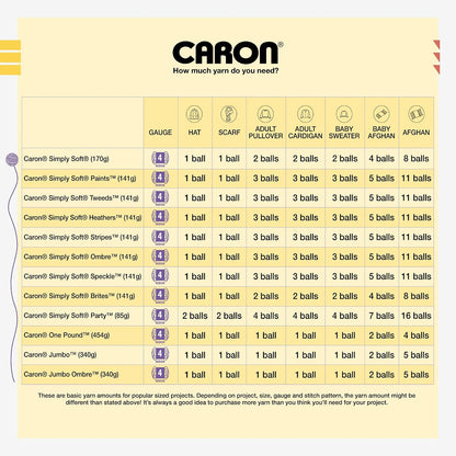 Caron Simply Soft 3-Pack Yarn, 3oz, Gauge 4 Medium Worsted, 100% Acrylic - Light Country Peach - Machine Wash & Dry