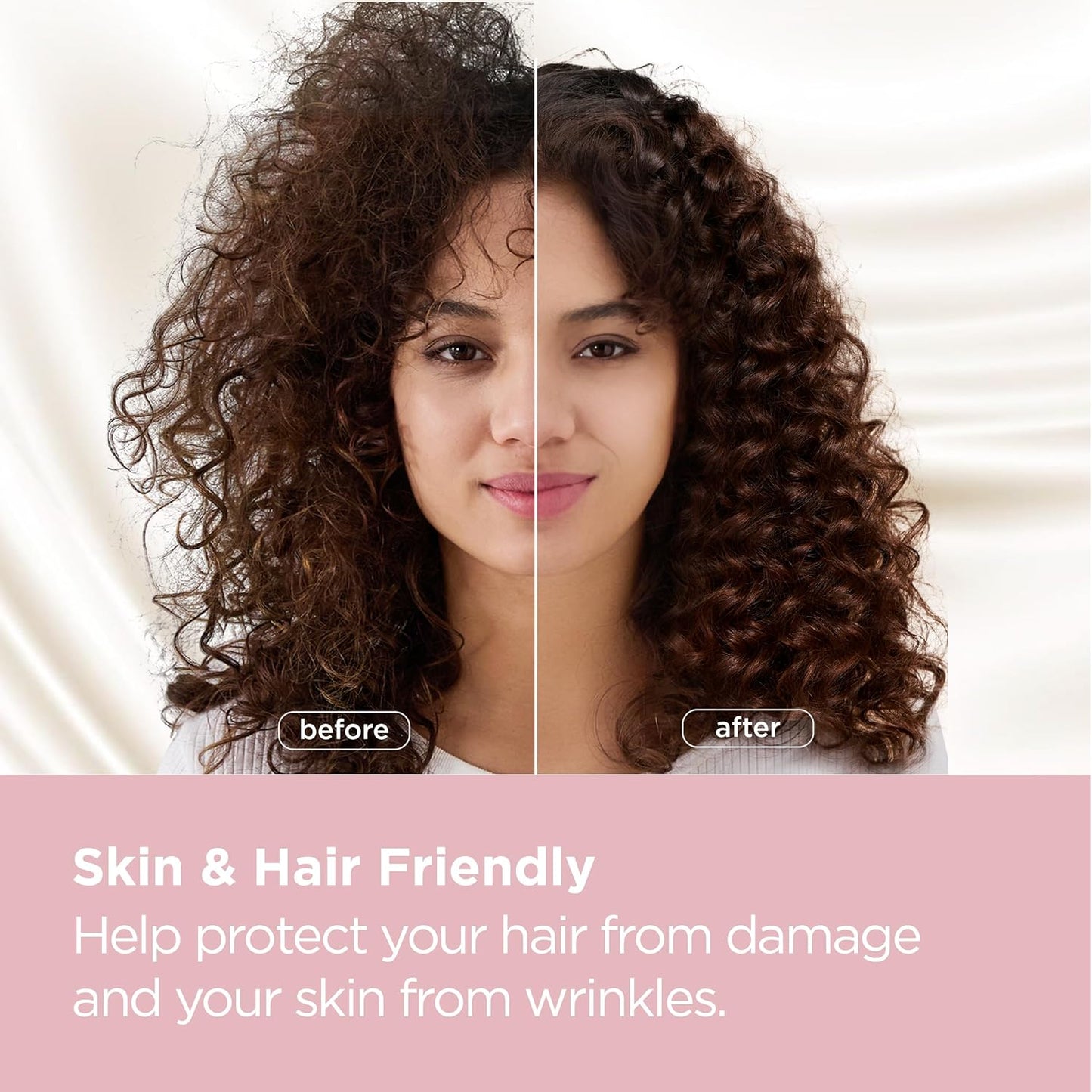 Bedsure Satin Pillowcases, Similar to Silk Pillow Cases Standard Size Set of 2, Pillow Case for Sleeping Women with Envelope Closure, Gifts for Women Men, Peach Pink, 20x26 Inches, 2pcs