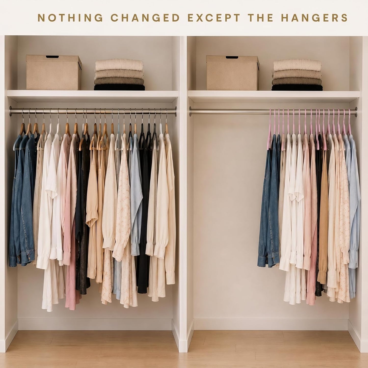 Pink Plastic Hangers 55 Pack - 10 lb Heavy Duty Pink Clothes Hangers for Closet - 0.25" Slim & Space Saving Coat Hangers - Girl's Room Clothing Hangers for Dresses Skirts Blouses
