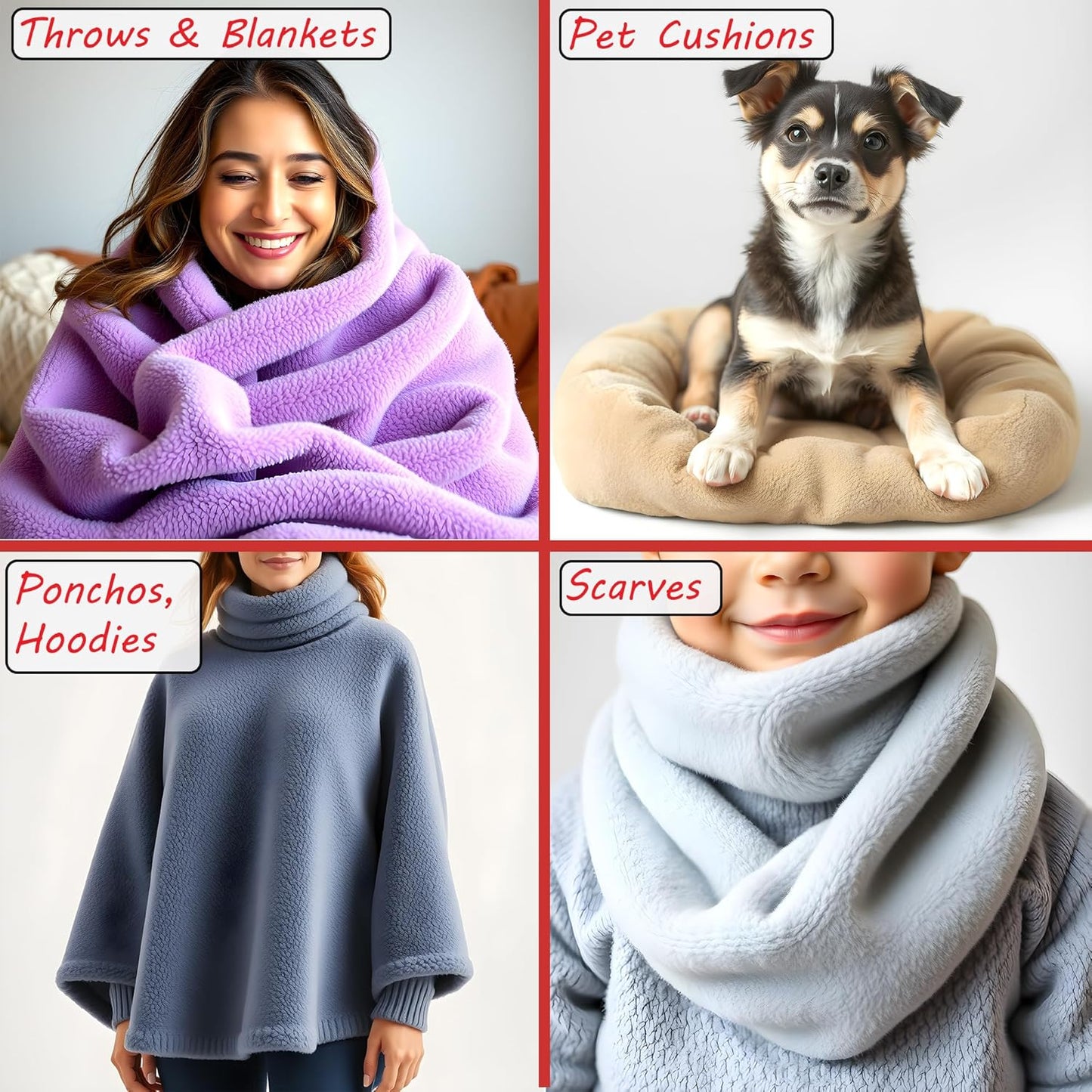 Barcelonetta | Fleece Fabric | Blanket Fabric | 36"X60" | Polar Fleece | Soft, Plush, Anti-Pill | Poncho, Pillow Cover, PJ Pants, Cushion, Liners, Eye Mask (Pink, 1 Yard)