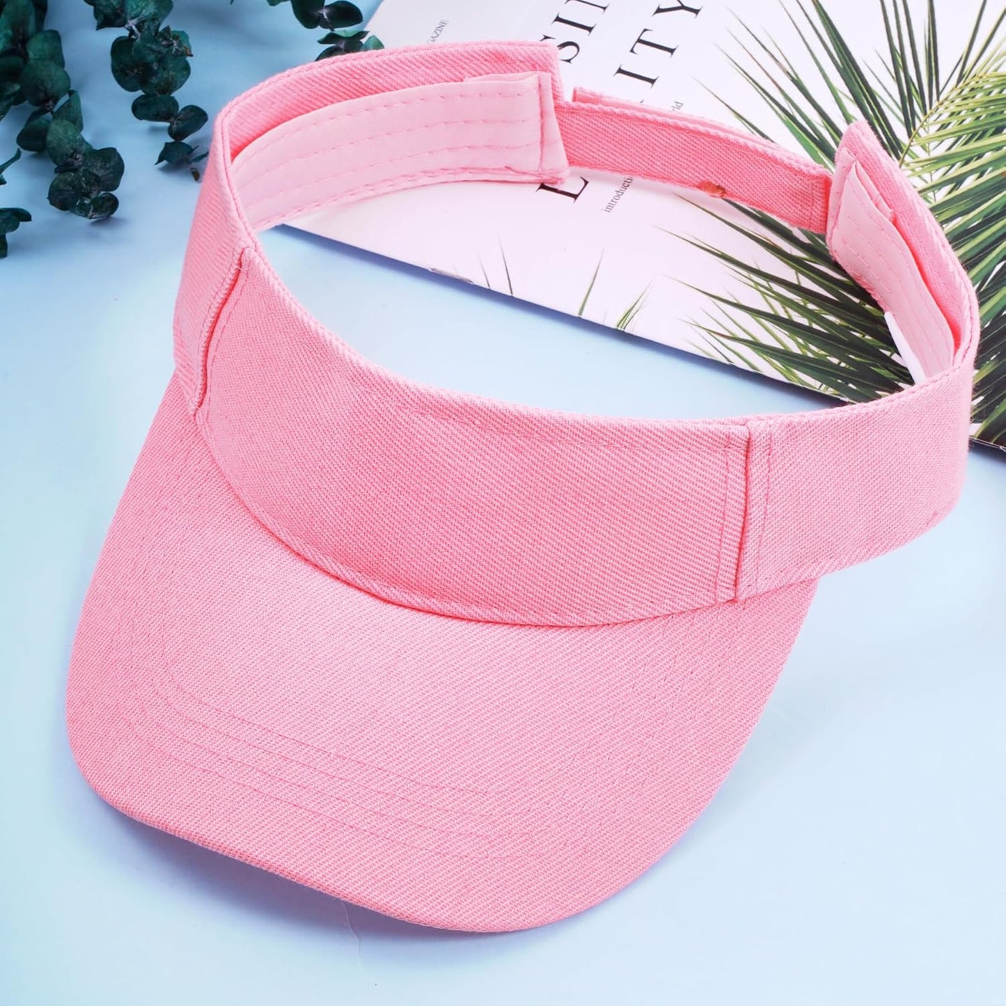 Marrywindix 5 Pieces Sport Wear Athletic Visor Sun Sports Visor Hat Visor Adjustable Cap for Women and Men (One Size)