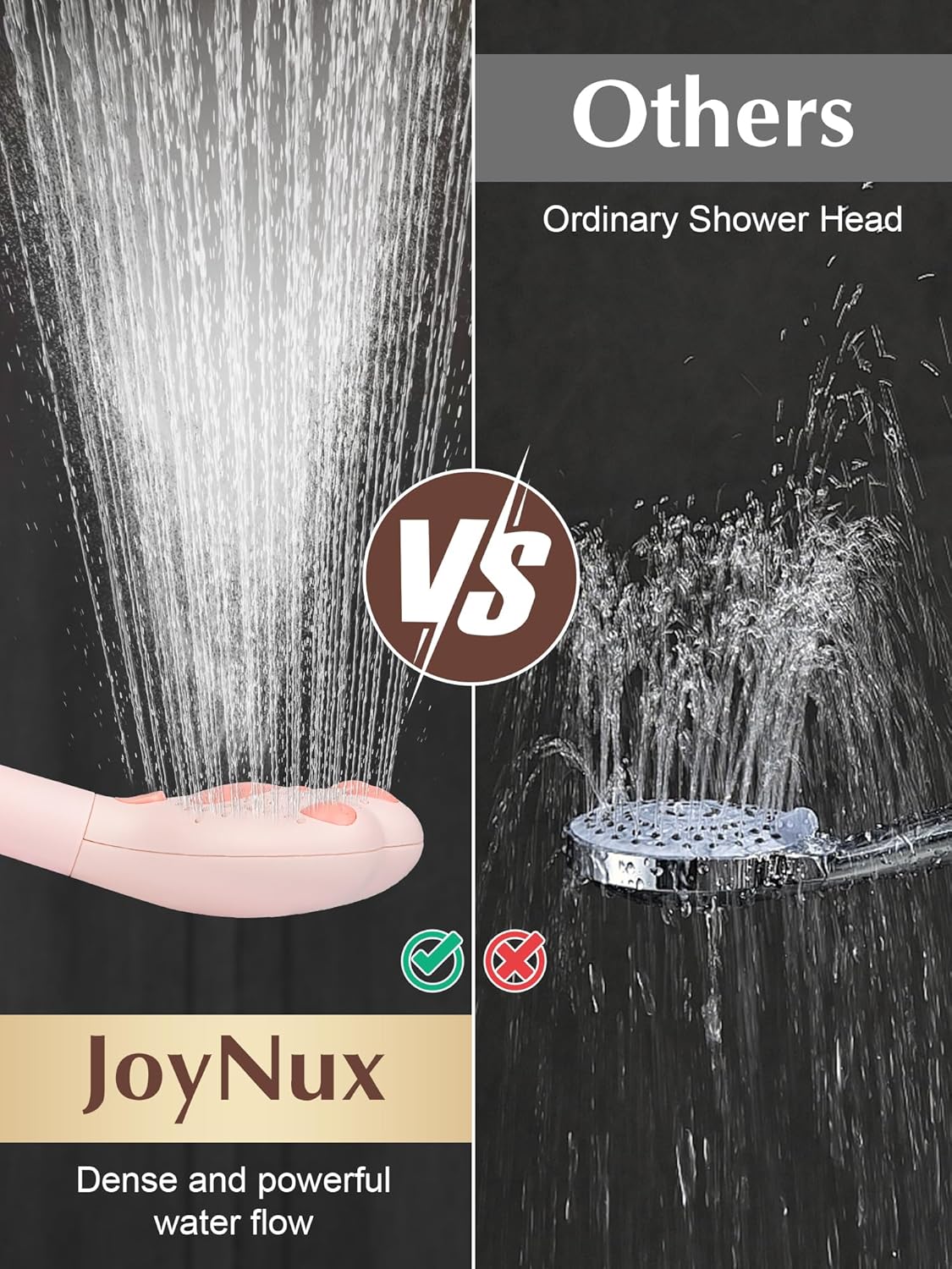 Filtered Shower Head with Handheld,Cute High Pressure 3 Spray Mode Showerhead with Filters Hard Water - Removes Chlorine 60" Hose(Pink)