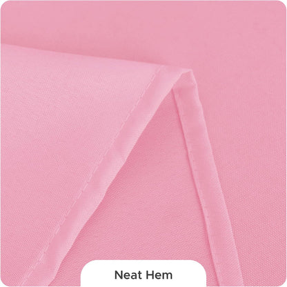 Fitable 8 Pack Rectangle Tablecloths: Stain Resistant Wrinkle Free Table Clothes, Washable Reusable Polyester Table Covers for Wedding Party Birthday Banquet Reception(Pink, 60x102 Inch)