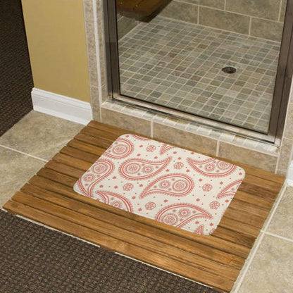 Pink Pattern Bathroom Rugs Mat, Non Slip Quick Dry Bath Mats for Bathroom Kitchen Home Decor Gift 19.7"x31.5"