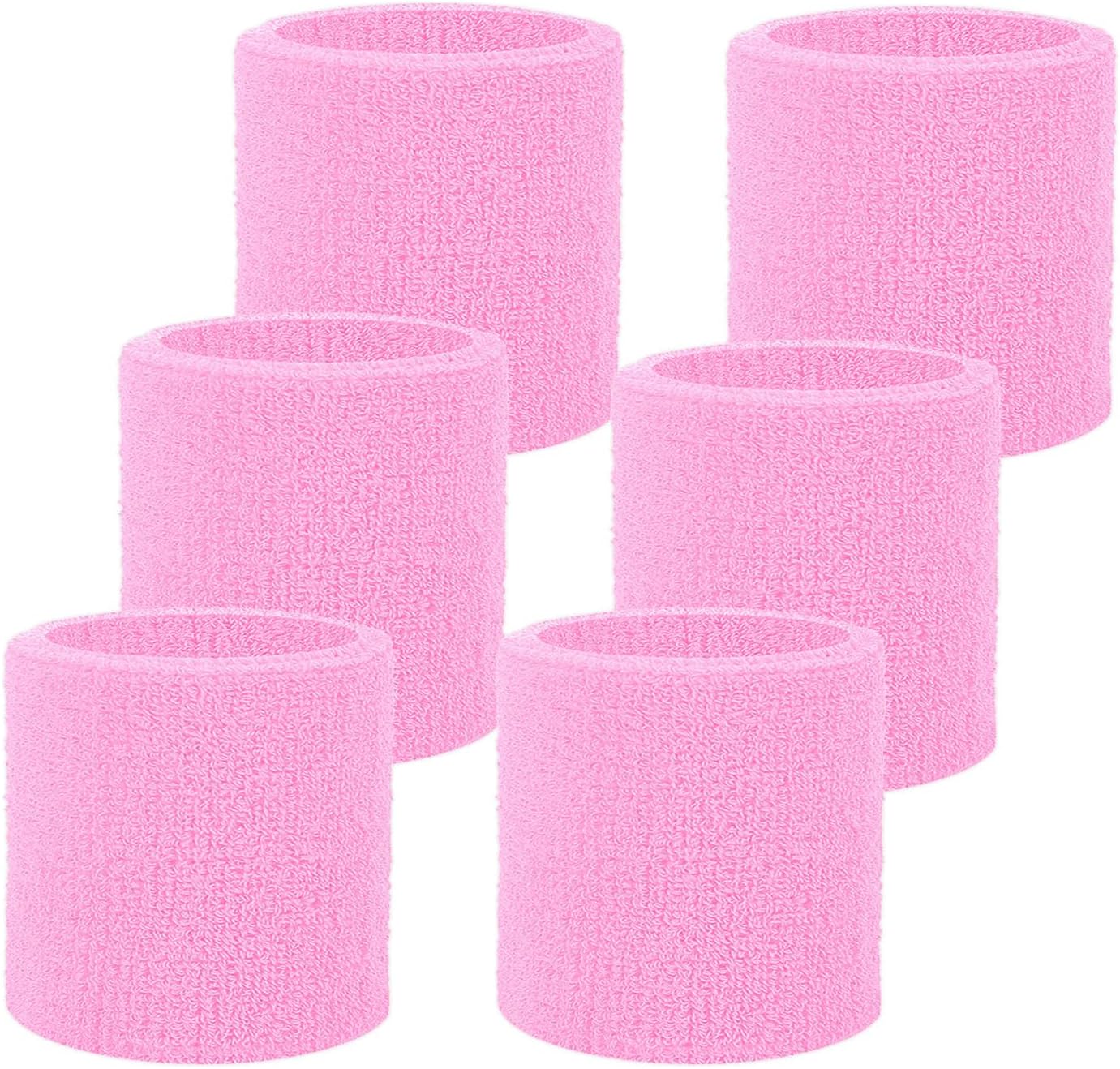 Wristbands Sweatbands for Men & Women, Breathable Tennis Wrist Bands Absorbent Sweat Band Multiuse Wristband for Basketball, Running, Gym, Working Out