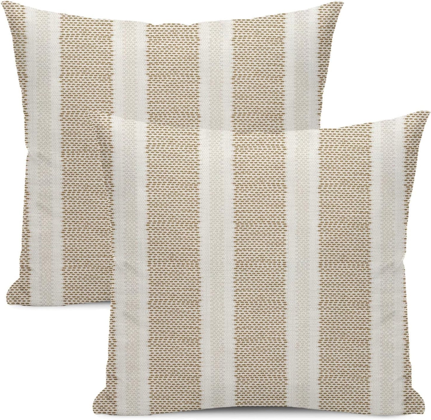 Pink Sage Green Pillow Covers 18x18 Inch 2 Pcs Boho Preppy Polka Dots Striped Decor Throw Pillows Modern Geometric Outdoor Farmhouse Decoration Pillowcase Linen Cushion Cover for Couch Sofa
