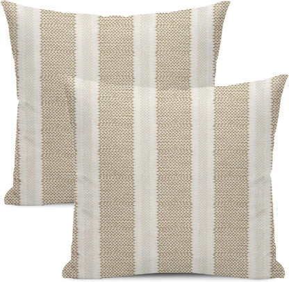 Pink Sage Green Pillow Covers 18x18 Inch 2 Pcs Boho Preppy Polka Dots Striped Decor Throw Pillows Modern Geometric Outdoor Farmhouse Decoration Pillowcase Linen Cushion Cover for Couch Sofa