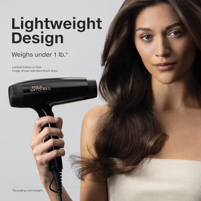 Paul Mitchell Dry Lightweight Professional Hair Dryer, Multiple Heat + Speed Settings, For Salon-Level Blowouts