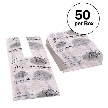 Hospeco Scensibles Personal Disposal Bags, Pink, 1200 Bags (HOSSBX50)