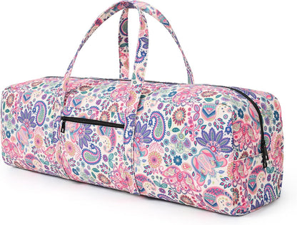 Boulder Bee | Yoga Mat Bag | Large Yoga Mat Carrier with Wet Pocket | Yoga Gifts | Gym Tote Bag for Women