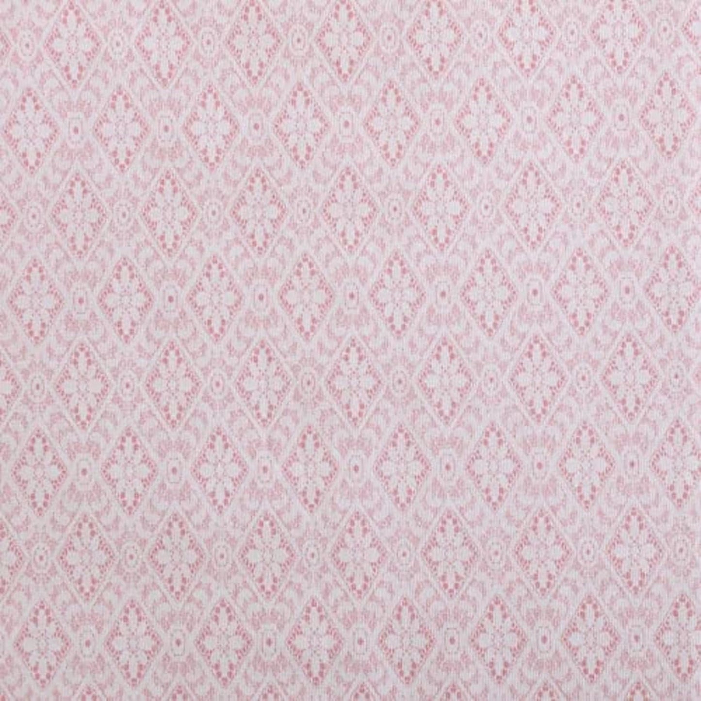 Betsey Johnson- Full Bed Sheets, Cotton Percale Bedding Set, Crisp & Cool, Lightweight & Breathable (Diamond Lace Pink, Full)