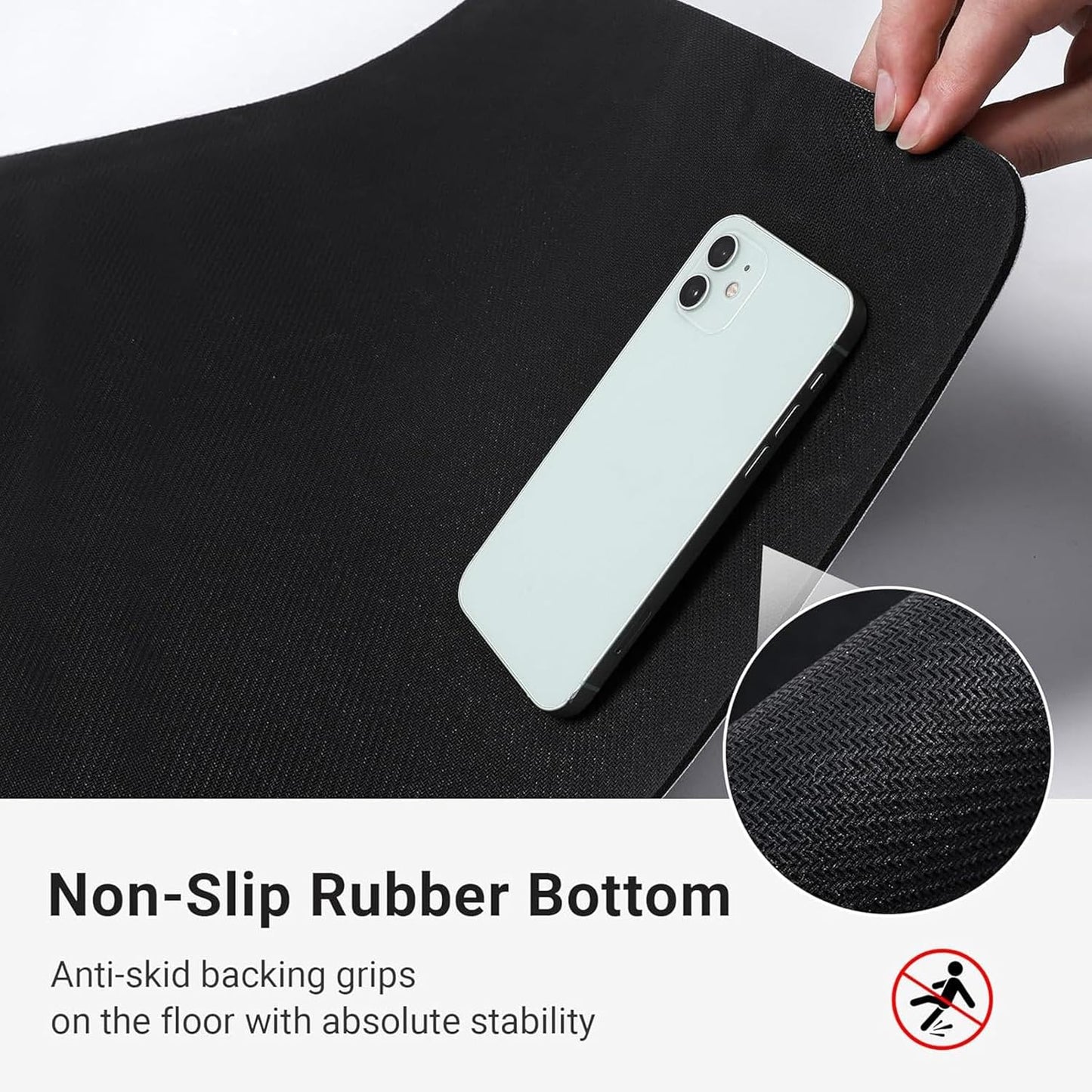 Bath Mat, Ultra Thin Bath Rugs, Rubber Mats for Bathroom, Quick Dry, Non-Slip, Machine Washable, Fit Under Door, Absorbent Bathroom Rug, 24 x 48in