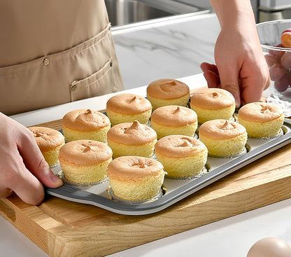 Silicone Muffin Pans for Baking with Metal Frame, 6 Cup Silicone Muffin Pan, Nonstick Cupcake Pan, BPA Free Muffin Tins Easy to Pop Cupcake Baking Pan Molds for Oven Dishwasher Safe Pink