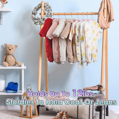 Baby Hangers Velvet 50 Pack-11.4 Inch,Baby Clothes Hangers Non Slip, Baby Hangers for Closet,Sturdy Infant/Toddler Hangers Pink Hangers