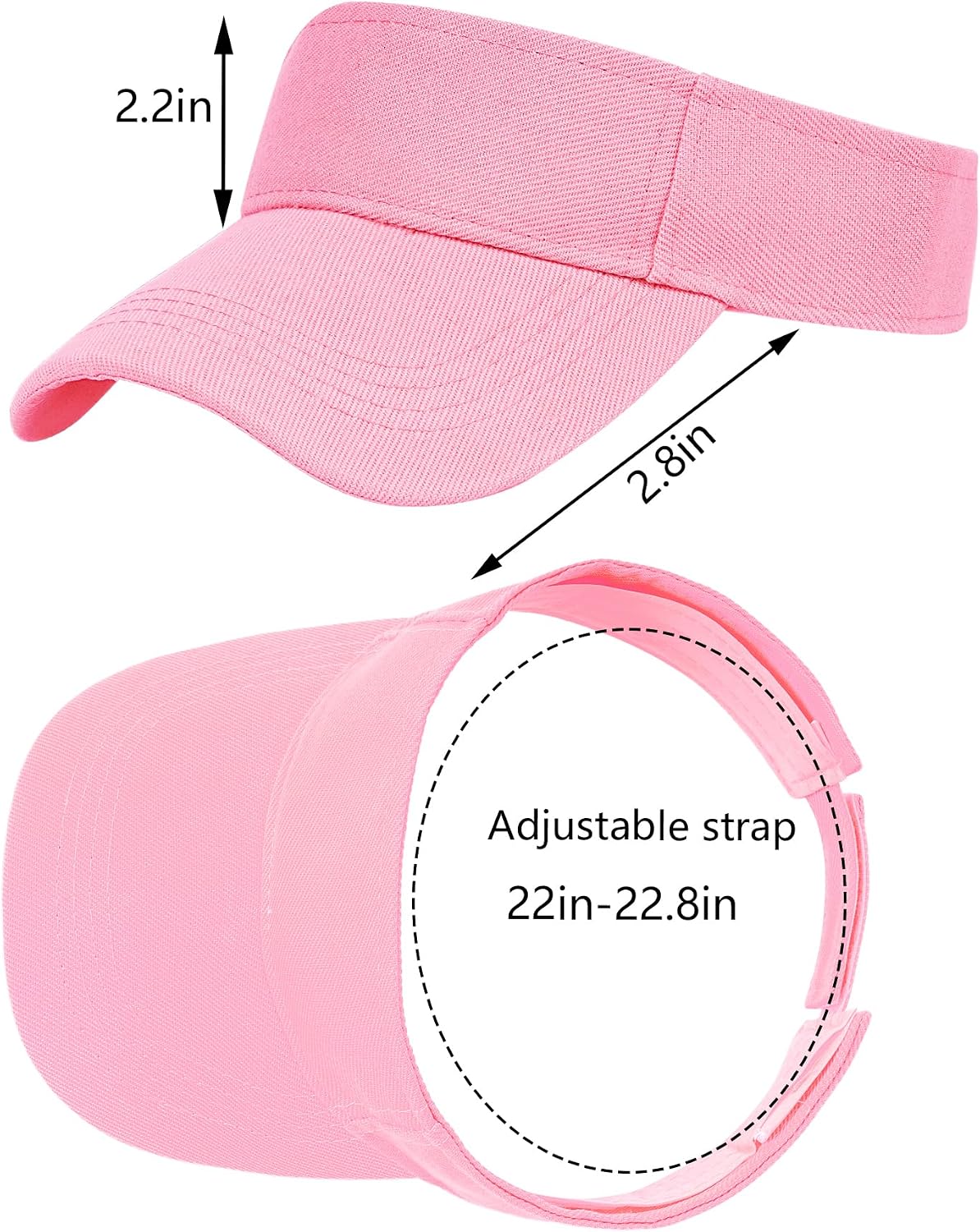 Marrywindix 1 Piece of Sport Wear Athletic Visor Sun Sports Visor Hat Visor Adjustable Cap for Women and Men (One Size)