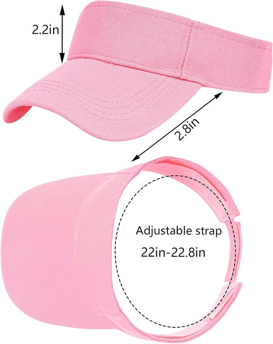 Marrywindix 1 Piece of Sport Wear Athletic Visor Sun Sports Visor Hat Visor Adjustable Cap for Women and Men (One Size)
