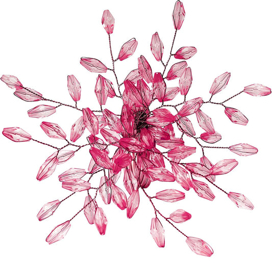 ITOS365 Napkin Rings Set of 12 for Dining Table Decoration Parties Everyday Metal Napkin Holder Leaf Pink (Pack of 12)