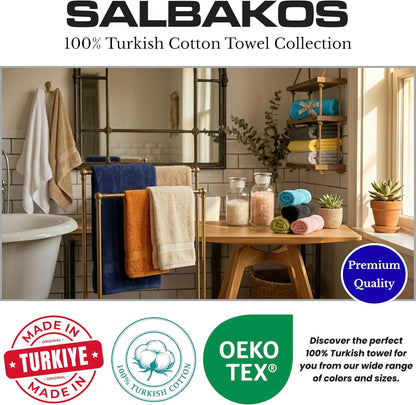 SALBAKOS Luxury 100% Turkish Cotton Bath Sheets 40x80 in Oversized Extra Large Bath Towels Pink Thick Soft Absorbent Turkish Towel for Spa Beach (Pack of 1, Rose, Jumbo Bath Sheet)