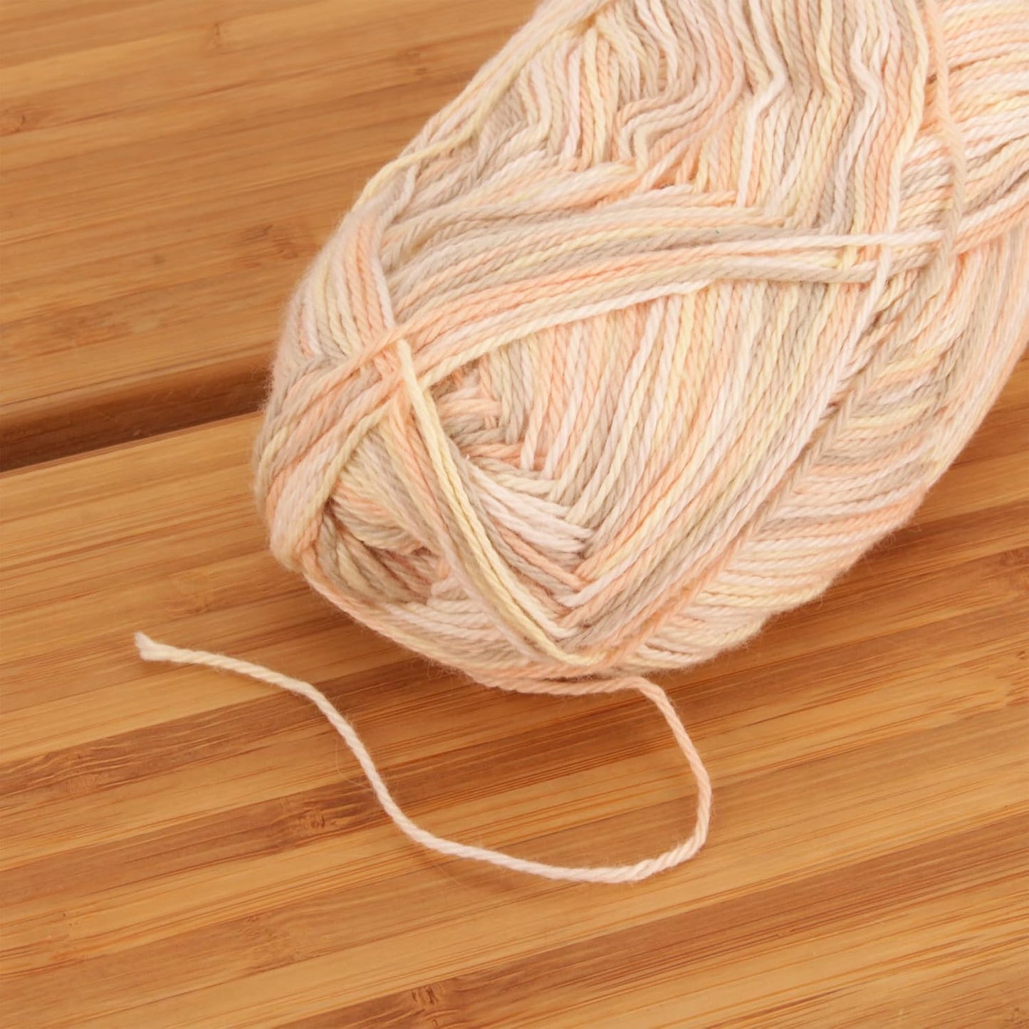 JubileeYarn Cotton Select Yarn - 50g/Skein Sport Weight - Summer Peach - 8 Skeins