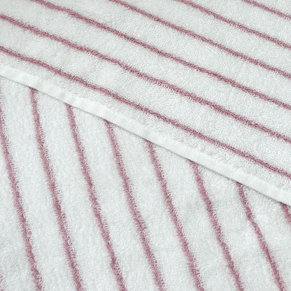USTIDE Pink Striped Hand Towels 100% Cotton Soft Clean Hand Towel for Bathroom Kitchen Sports Cute Pink White Stripes Hand Towel 2 Pack, 14 x 30 Inch