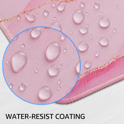 KTRIO Large Gaming Mouse Pad Desk Mat, Superior Micro-Weave Cloth, Non-Slip Rubber Base, Stitched Edges, Water-Resistant, for Gamer, Office & Home, 31.5 x 15.7 Inch，Pink Glow