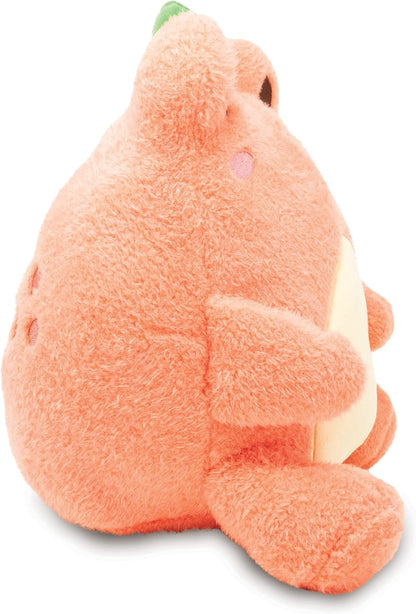 Cuddle Barn PlushGoals - Peach Wawa | Super Soft Cute Kawaii Froggie Dressed As Fruit Collectible Stuffed Animal Plush Toy, 9 inches