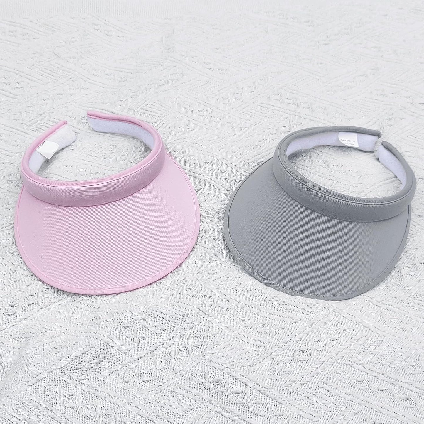 2 Pack Sun Visor Hats Women Men Clip On Wide Brim Visors Hat Outdoor Sports Golf Beach Travel Tennis Caps