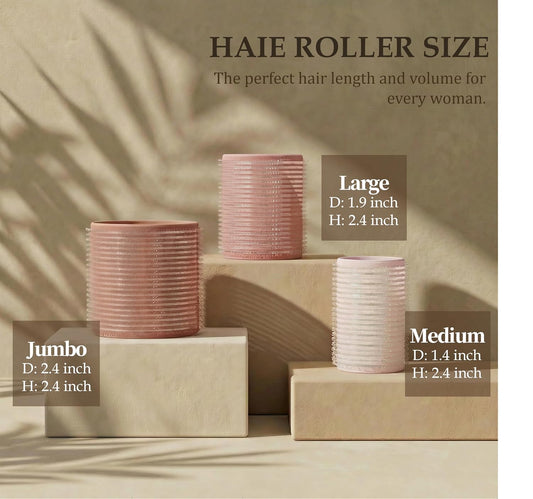 18pcs Ceramic Ionic Thermal Hair Rollers,Self-Grip Hair Roller Set Hair Curlers,Rollers Hair Curlers to Sleep In for Hair Blowout Look,Salon Quality for Long Short Hair(Brown Pink White)