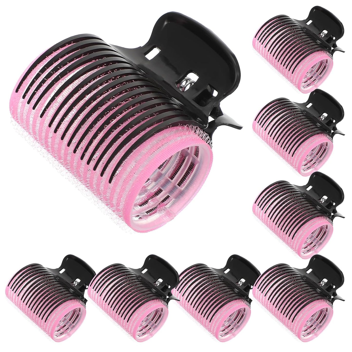 8 Sets Hot Roller Clips Versatile Hair Roller Clamps Curler Claw Replacement Clip Hair Section Styling Tool Set for Women Girls Effortless Curls Waves
