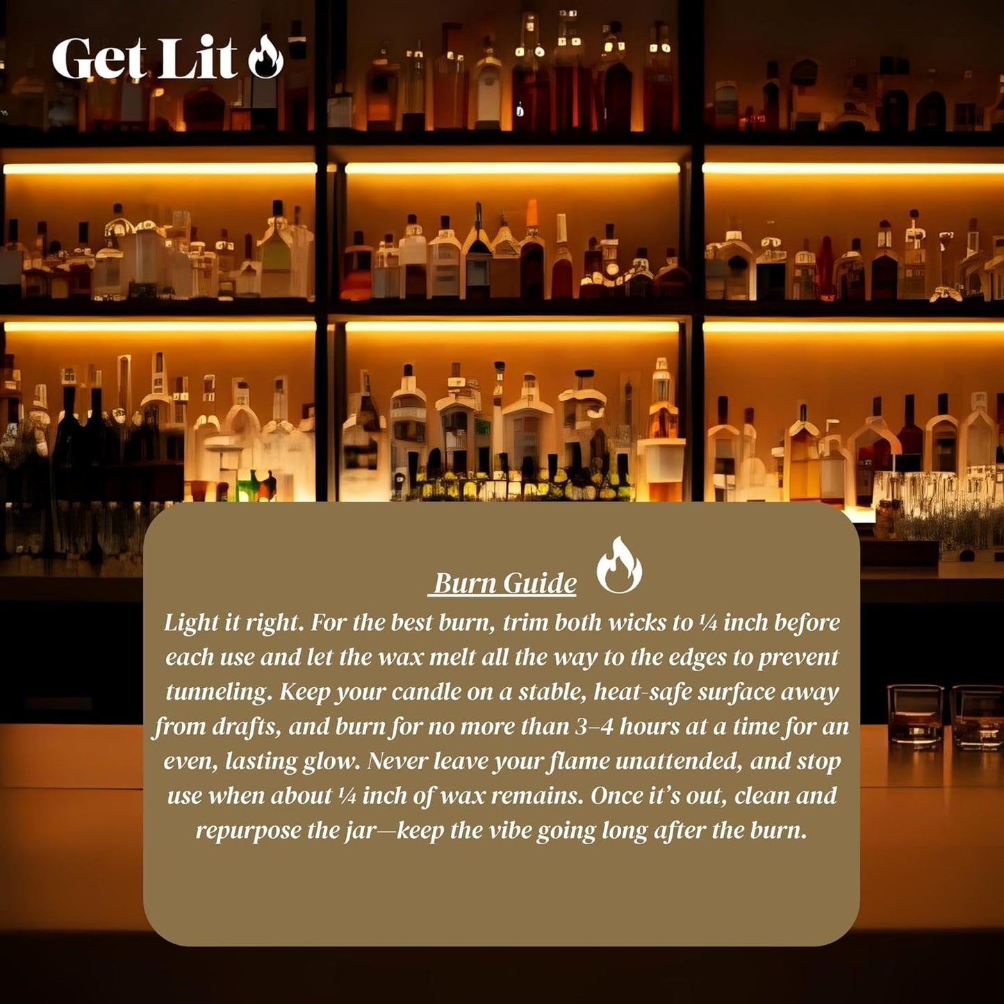 Get Lit | Peach Mimosa | 16 oz Double-Wick Scented Candle | Hand-Poured in Missouri, USA | Bright Fruity Champagne Fragrance