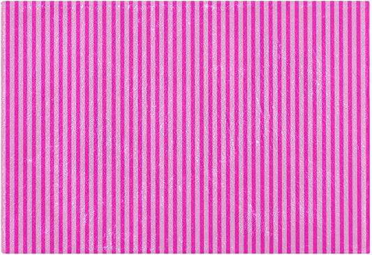 Rose Red Pink Stripes Bathroom Rug, Non Slip Dry Quickly Bath Mat, Absorbent Soft Bath Rug, Home Decor Accessories, 24"x16"