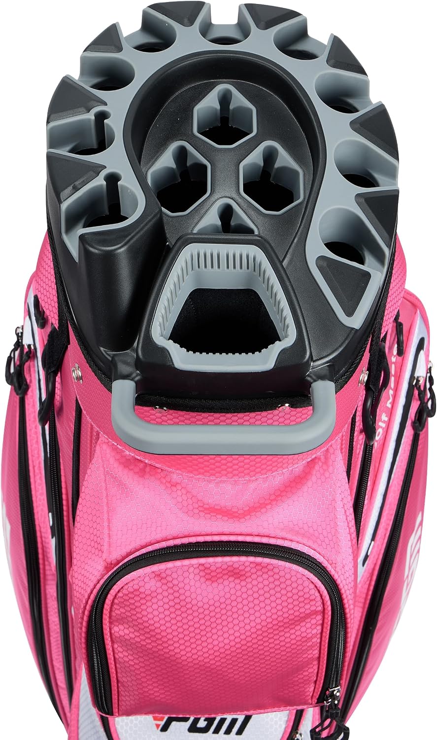 PGM Golf Cart Bag with 14 Way Organizer Divider Top, Premium Cart Bag with Handles and Rain Cover for Men