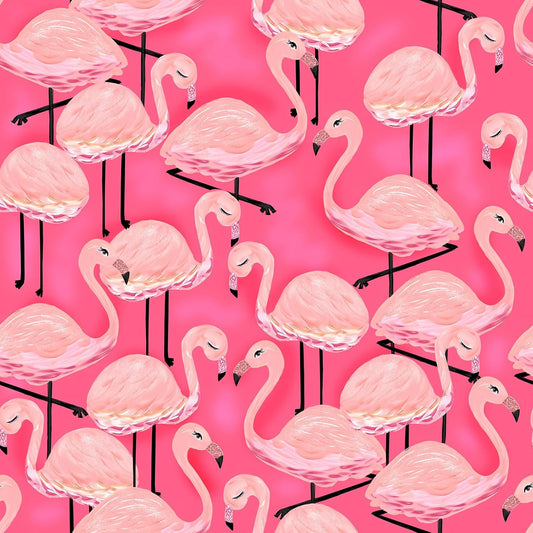 Pink Flamingo Wallpaper Peel and Stick Animal Wallpaper Pink 17.5"X120" Self Adhesive Wall Paper Peel and Stick Modern Watercolor Flamingo Contact Paper for Cabinets and Drawers Living Room